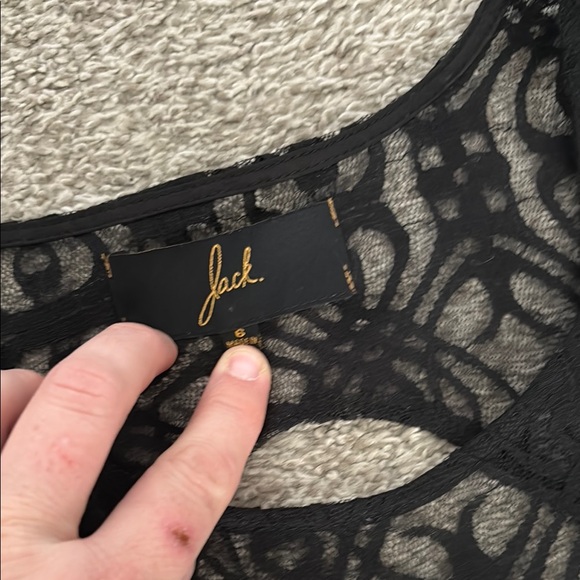 Black Sleeveless A-line Mini Dress - Picture 3 of 7